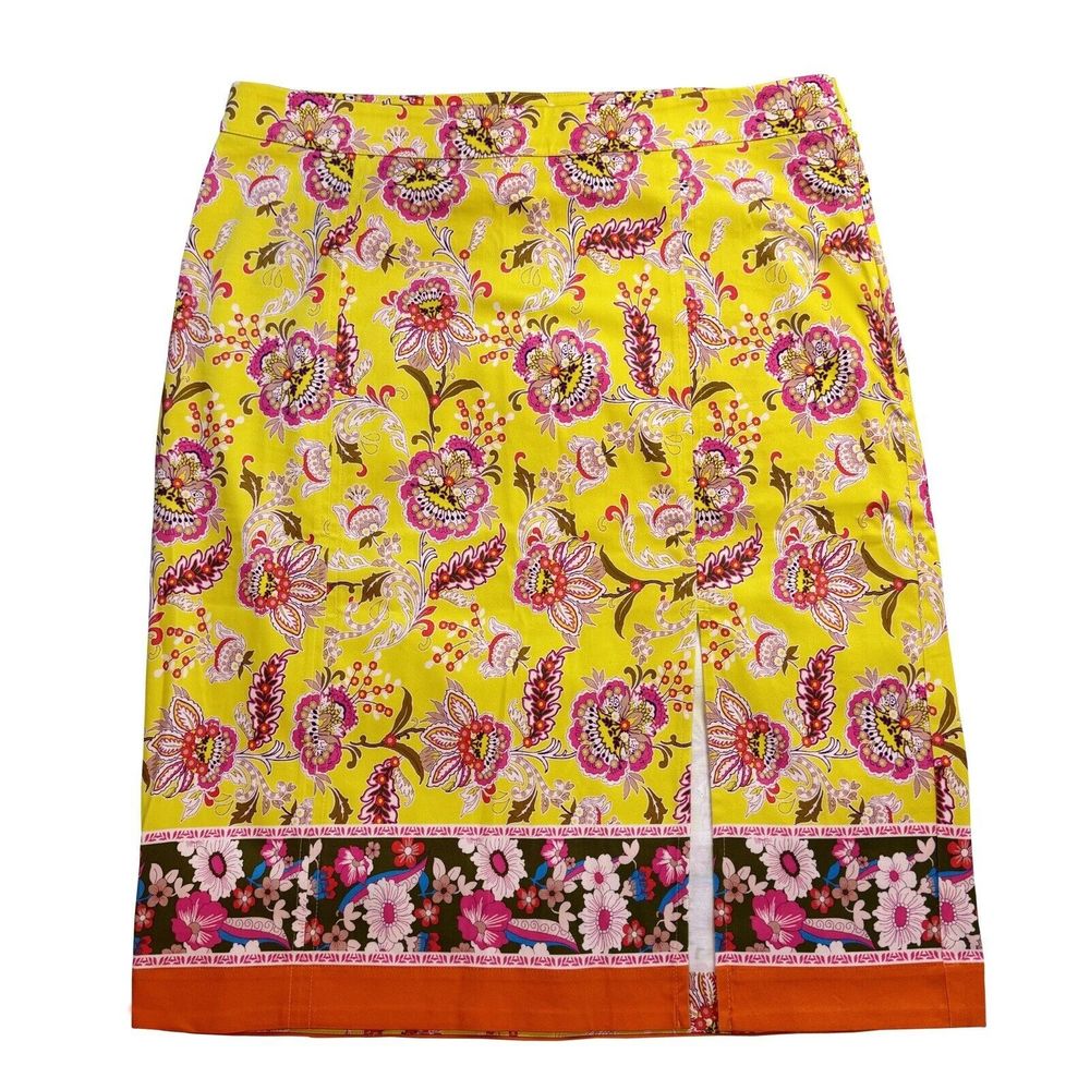 Anthropologie Yellow Multicolor Combo Women Skirt Shorts